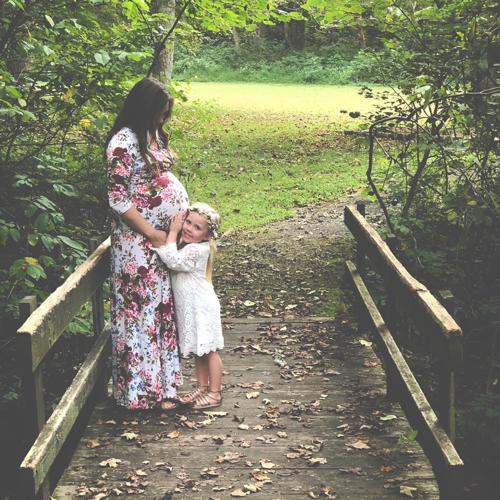 Maternity Floral Maxi Dress